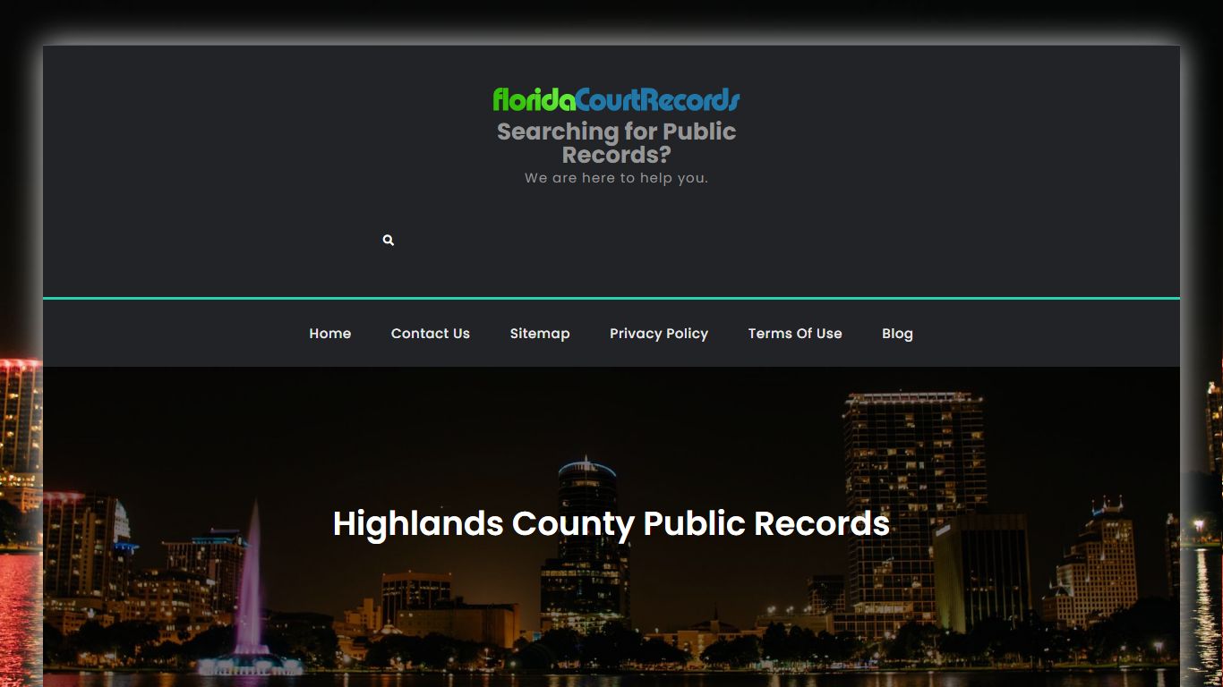 Highlands County Public Records - Searching for Public ...